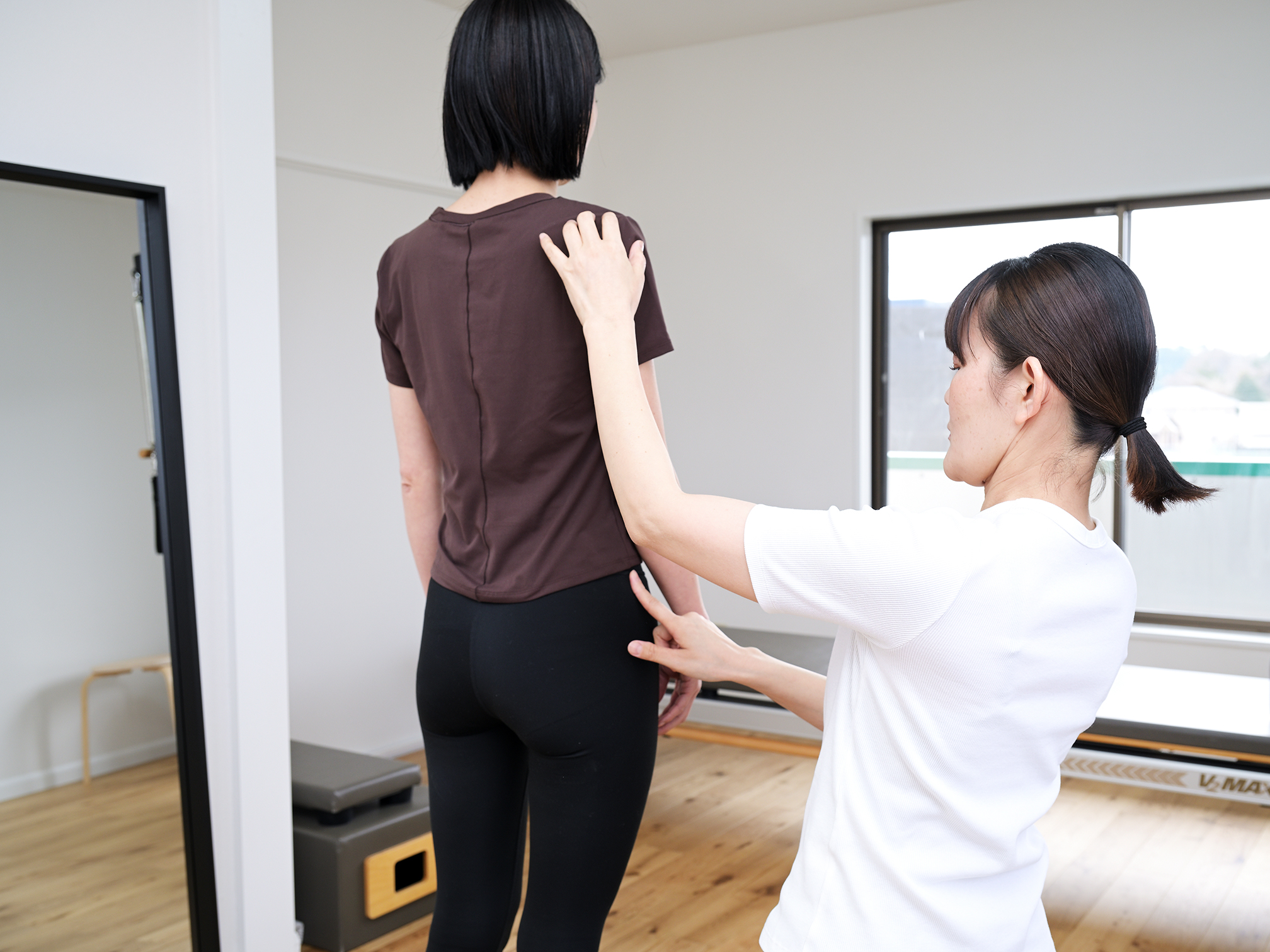 姿勢チェックの様子