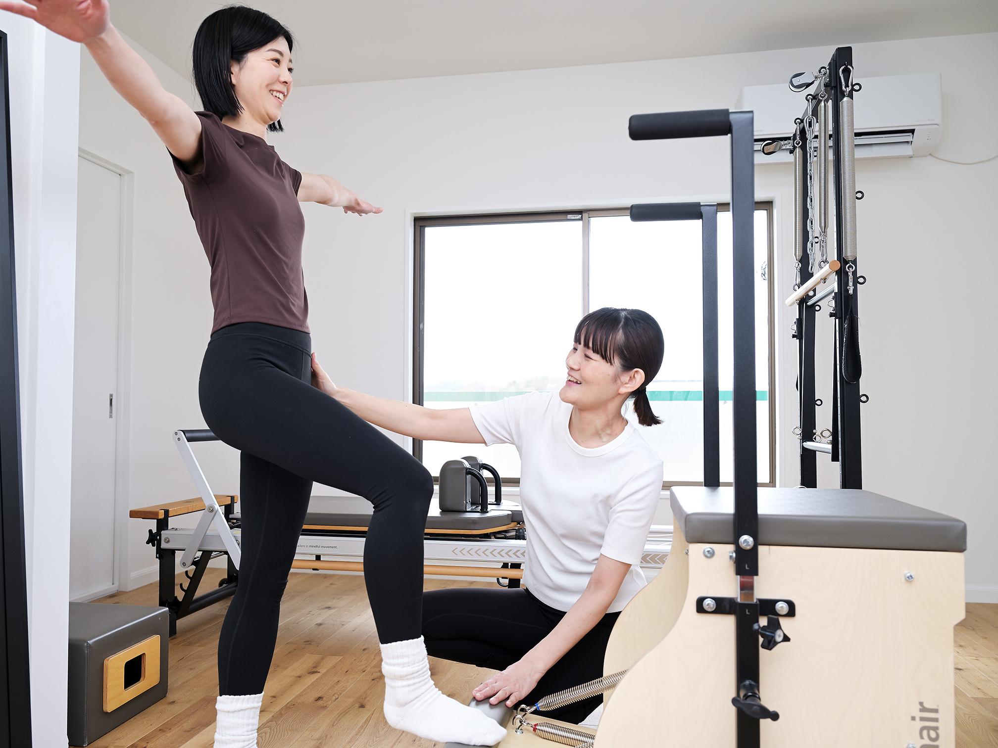 リフォーマーを使った骨盤底筋トレーニング